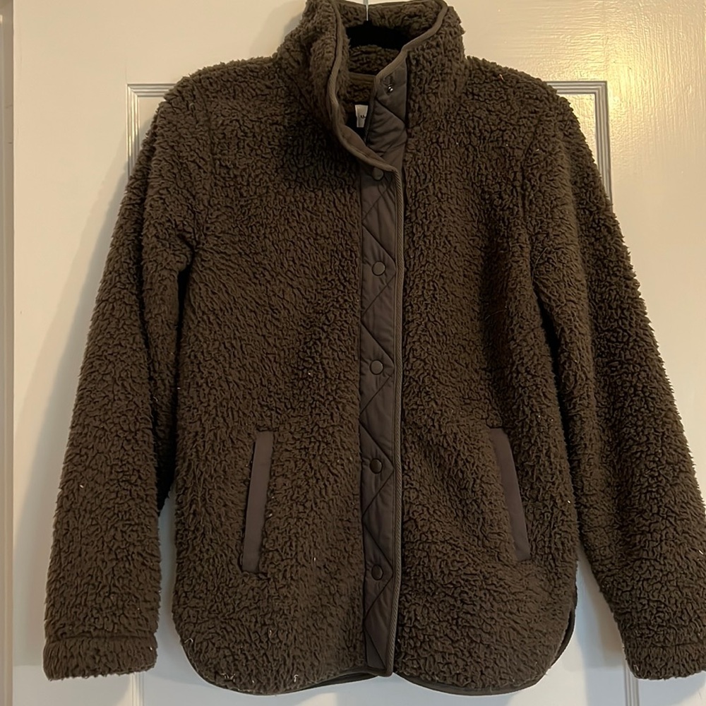 A & F Sherpa Cozy Jacket